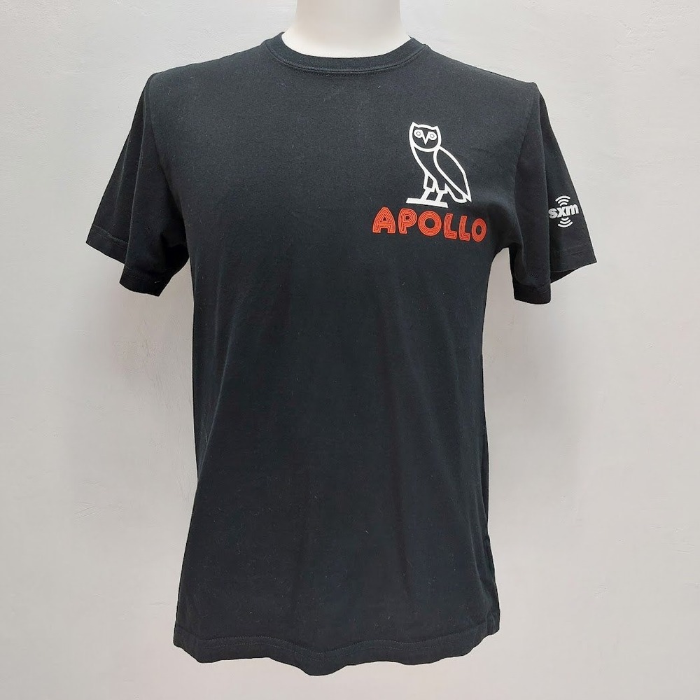 OVO Drake Live From Apollo T-Shirt Men's Small Black Graphic Concert Tee Hip Hop